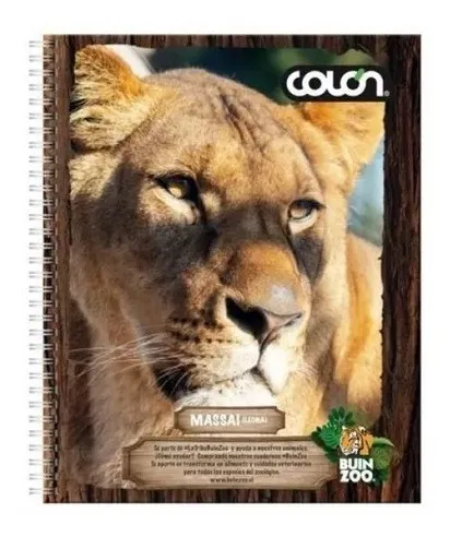 Cuaderno Universitario Buin Zoo 100h 7mm Pack 10 Uni. Colon