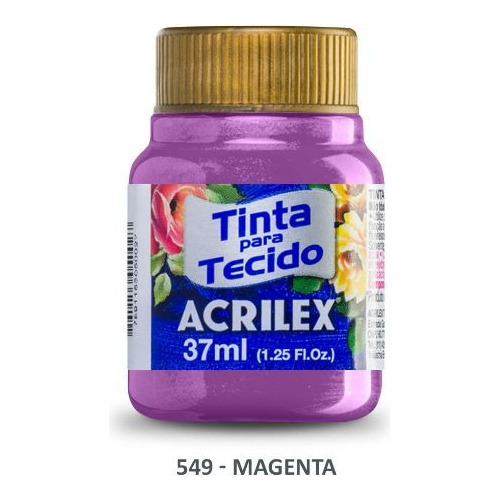 Pintura Textil Telas Acrilex 37ml Colores Varios Fluor Metal