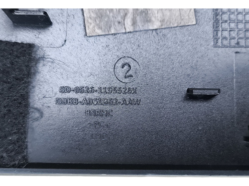 Acabamento Porta Objeto Original Ford New Fiesta 2014 - 2019 Preto (Usado)