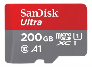 Micro Sd Sandisk Ultra 200 Gb Clase 10 A1 100mb/s