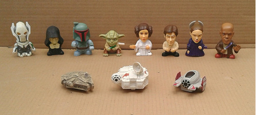 Set De 11 Figuras Star Wars Burguer King U S A D A S