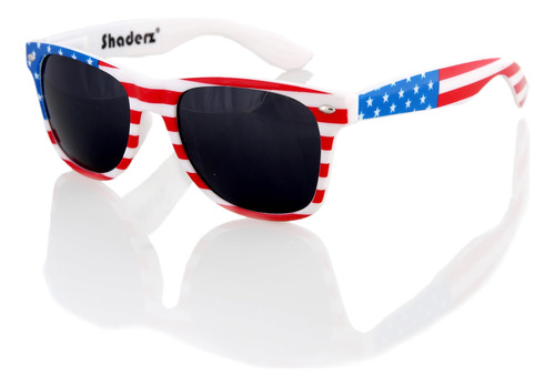 American Usa Flag Retro 80s Gafas De Sol Classic America Pat