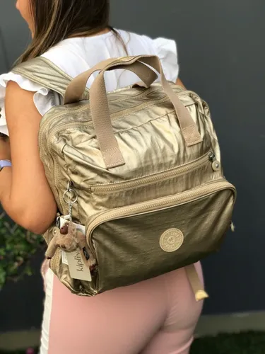 Pañalera kipling dorada deals