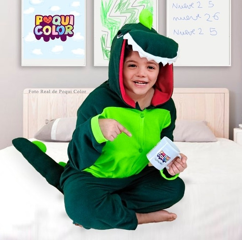 Imagen 2 de 2 de Disfraz Dinosaurio Cocodrilo Dragón Tallas Halloween