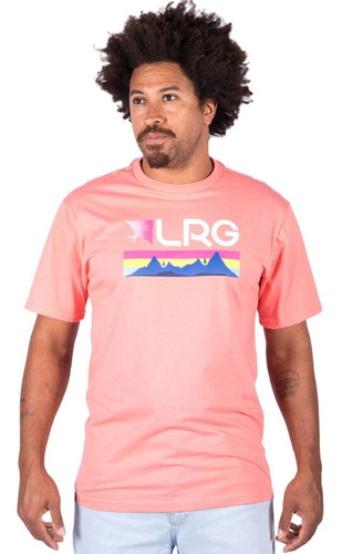 Camiseta Lrg Mountain Rosa