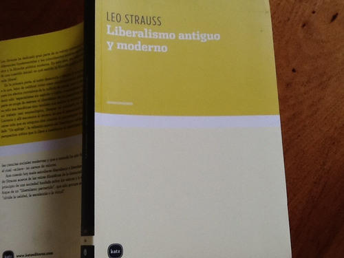 Leo Strauss Liberalismo Antiguo Moderno Lucrecio Spinoza