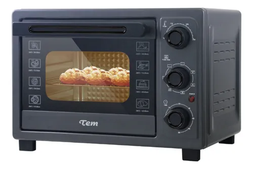 Hornito Eléctrico Cocina Gratina Air Fryer Tem Copacabana Color Negro