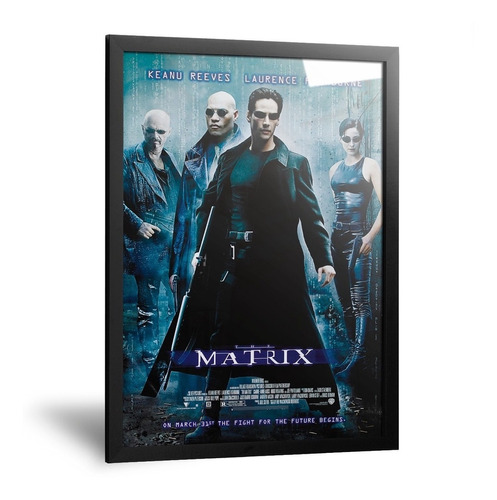 Cuadro The Matrix Películas Keanu Reeves Enmarcado 35x50cm