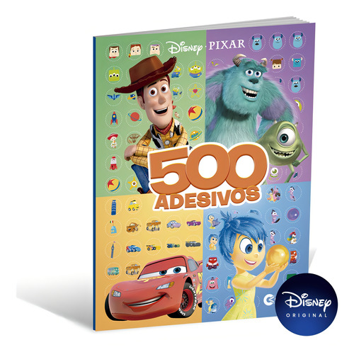 Livro De Atividades Com 500 Adesivos Disney Pixar