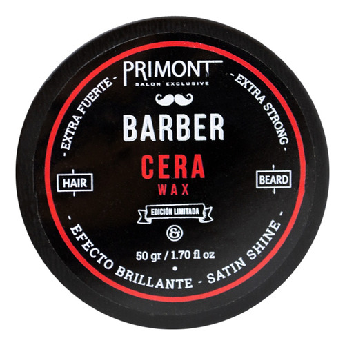 Primont Barber Kit Lujo Barbería Pelo Barba Shampoo + Extras
