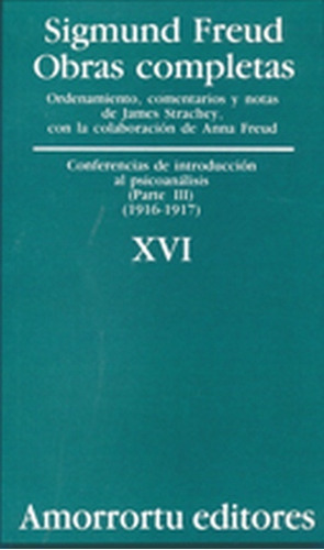 Obras Completas 16 Freud - Introduccion Al Psicoanalisis Iii