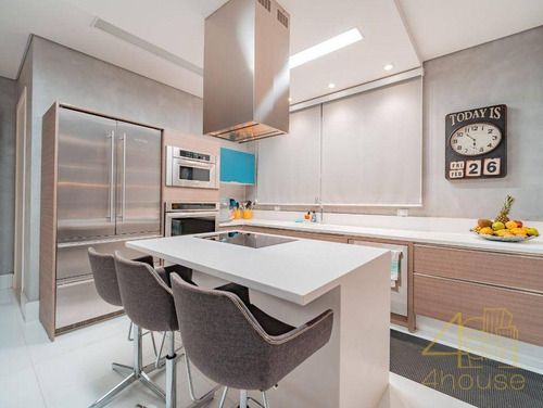 Imagem 10 de 30 de 18 Do Forte Residencial. Casa De Condomínio À Venda, 597 M², Fino Acabamento, Varanda Gourmet, Piscina, 5 Suítes E 4 Vagas. - Ca0604