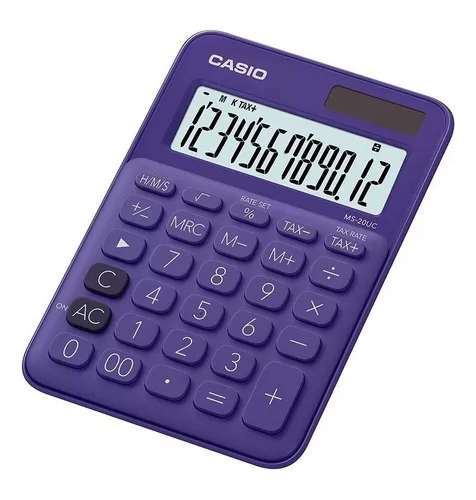 Calculadora Escritorio Casio Ms-20 Calcula Tiempo 12 Dígitos