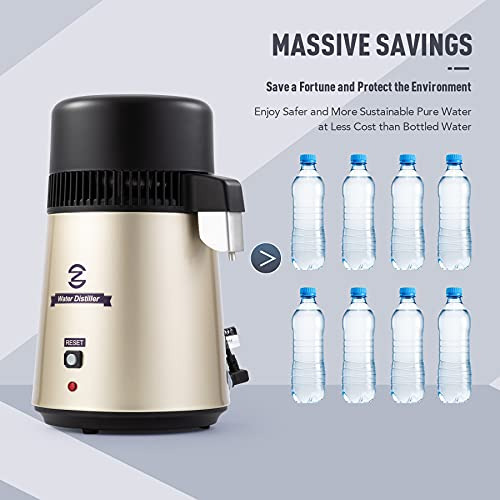Water Distiller, Stainless Steel Distilling Pure Machin...