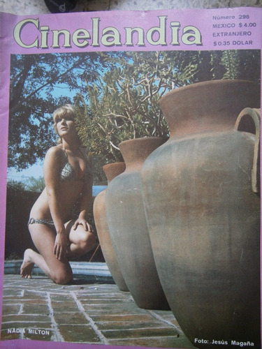 Nadia Milton Sexy Foto En Portada Revista Cinelandia 1971