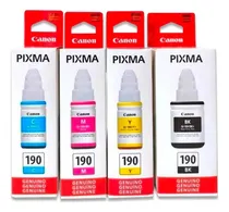 Comprar Kit De Tinta Canon Gi-190 Pack De 4 Colors G1100 G2100 G3110