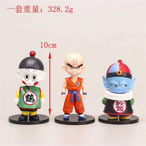 Set Pack De 6 Figura Dragon Ball Krilin Piccolo Chaoz 10cm