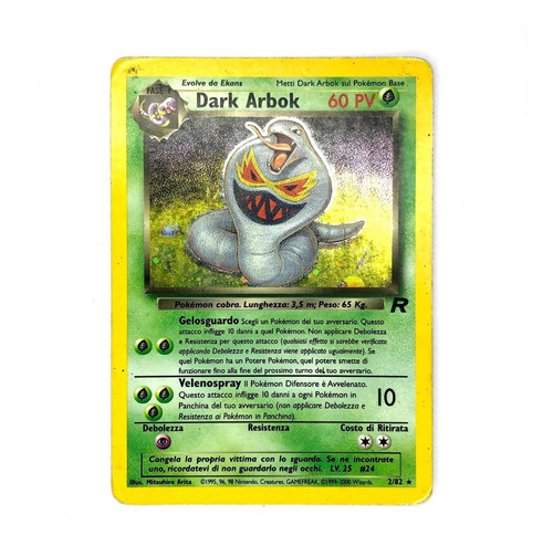 Dark Arbok 19/82 Holo - Carta Original Pokémon Team Rocket