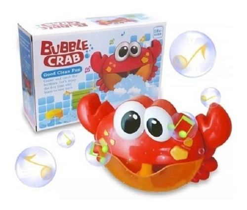 Burbujero Musical Cangrejo Bubble Crab Ideal Para La Bañera