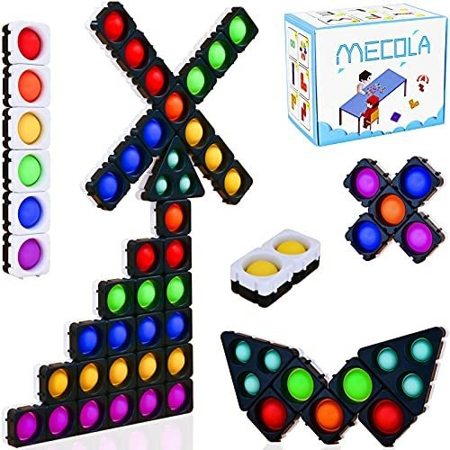 Pop Fidget Sensory Juguetes, Mecola 20 Pcs Skllr