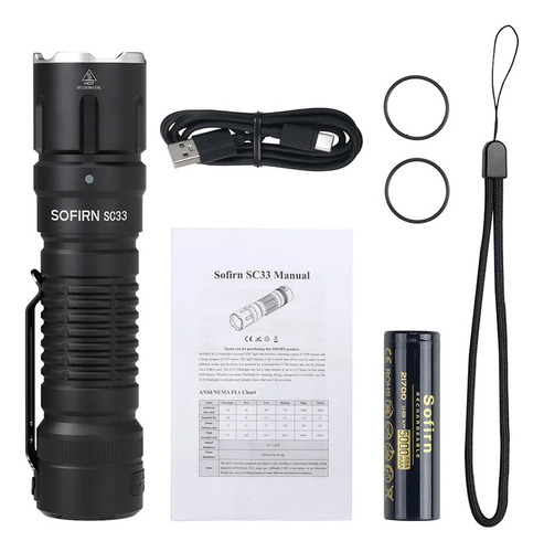 Lámpara Led Sofirn Sc33 De 5200 Lm Para Defensa Personal, Li