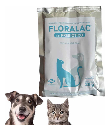 Probioticos Para Gato Y Perro Floralac Sobre 25gr