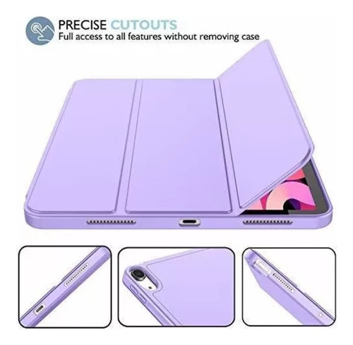 Funda Smart Case Para Ipad Ipad 11 Chip A16 Porta Pencil Lila