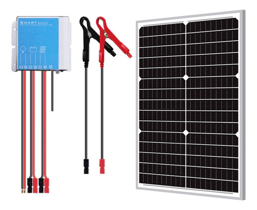 Newpowa Panel Solar Monocristalino De 30 Vatios De 12 V Modu