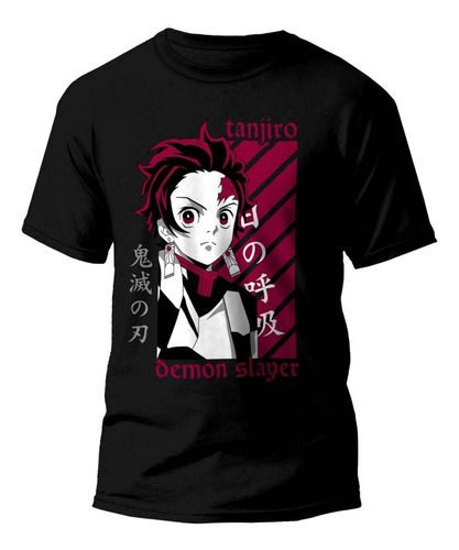 Polera Anime Tanjiro Kimetsu No Yaiba Demon Slayer