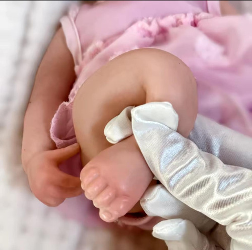 Bebe Reborn Original Silicona Sólida Blando 33 Cm Realista