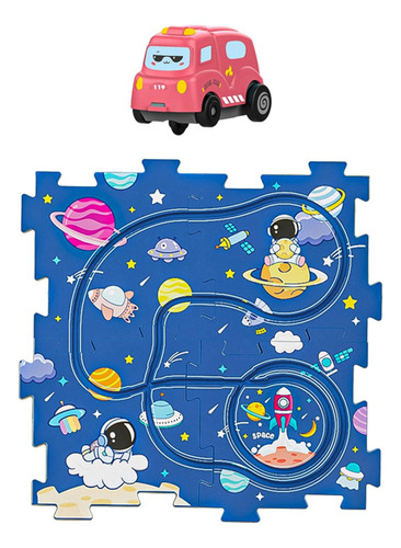 Pista De Rompecabezas Espacio De Rompecabezas De 4 Piezas