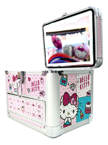 Joyero Hello Kitty Con Espejo Led Sanrrio