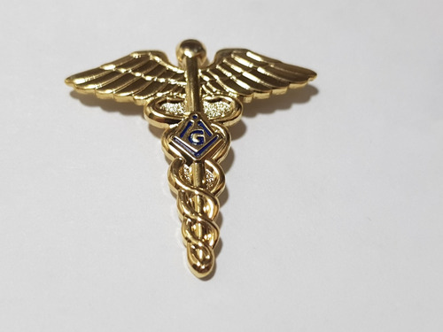 Pin Caduceu De Hermes Com Símbolo Maçom