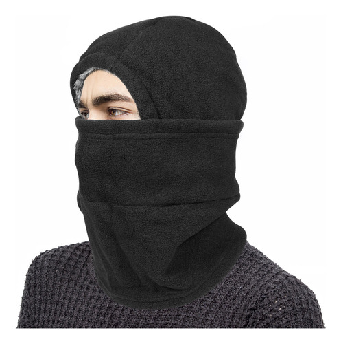 Gorro Cálido De Felpa Térmica Para Rostro Y Cuello, Sombrero