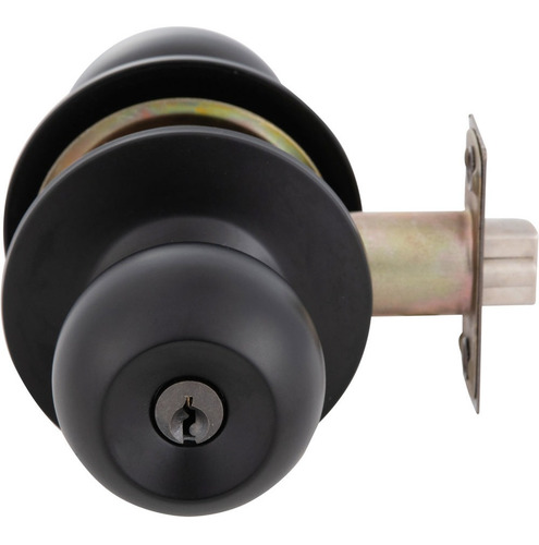 Imagen 7 de 9 de Cerradura Cilíndrica Oister 101 Dormitorio Negro Bt