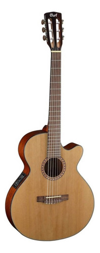 Guitarra Criolla Clásica Cort Classic Series Cec5 Para Diestros Natural Glossy High-tech