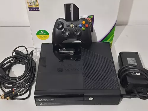 Console Xbox 360 Super Slim - 1 jogo original. - Loja Cyber Z