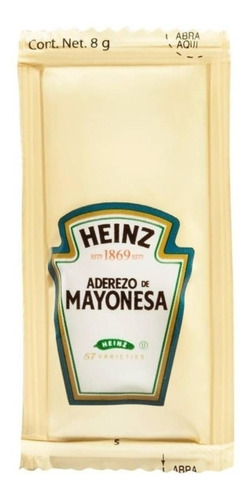 Aderezo De Mayonesa Heinz 200 Sobres De 8 G 