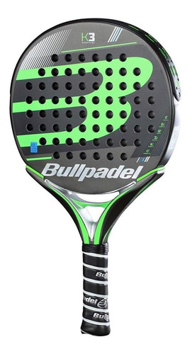 Paleta de pádel  Bullpadel K3 2018 color negro/verde