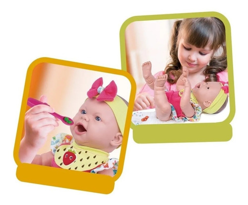 Imagem 3 de 4 de Boneca Baby Ninos Hora Do Lanche Reborn Cotiplas 2406