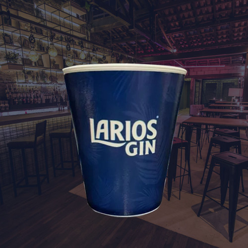 Copo Plástico Larios Gin 300ml Kit C/ 2