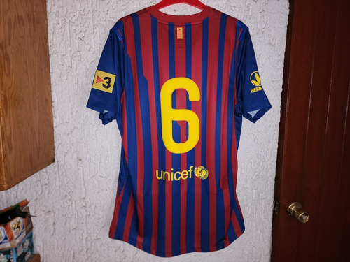 Jersey Barcelona 11/12 Utileria Xavi Pretemporada Match Nike