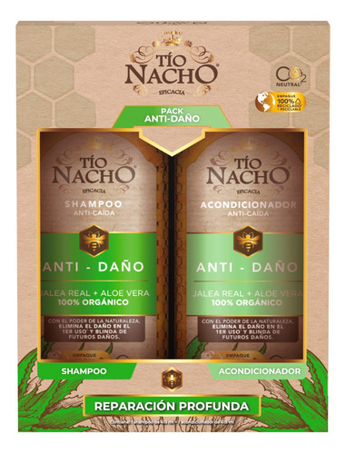 Tío Nacho Pack Aloe Vera 01 Shampoo + 01 Acondicionador