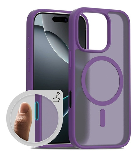 For iPhone 16 Pro Max Tacto Suave Botón Inteligente