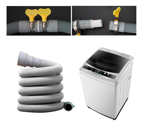 Kit De Extensión De Manguera De Desagüe Para Lavadora De