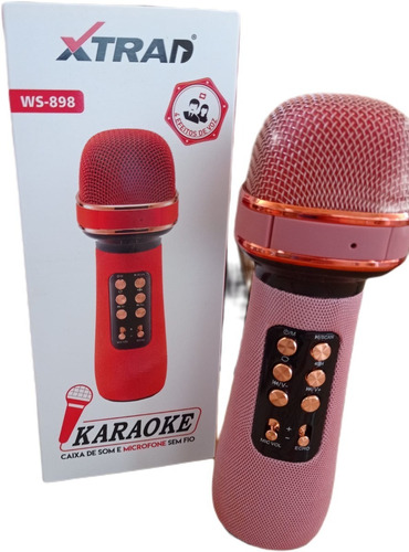 Microfone Karaoke Bluetooth Usb Tf Gravador Rádio Muda Voz