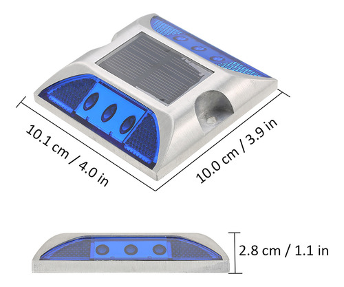 Control De Entrada Con Energía Solar De 2 W Y 6 Led Para Ext