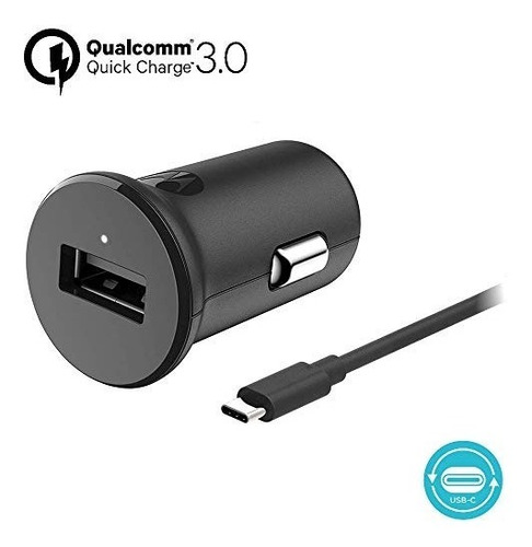 Motorola Turbopower 18 Qc30 Cargador De Coche Con Cable Usbc