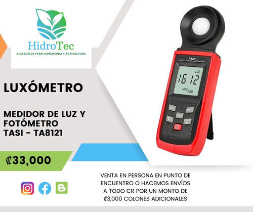 Luxómetro: Medidor De Luz Y Fotómetro Tasi- Ta8121