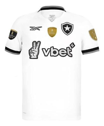 Camisa Botafogo 24/25 Com Patch Campeão E Patrocínio Novo